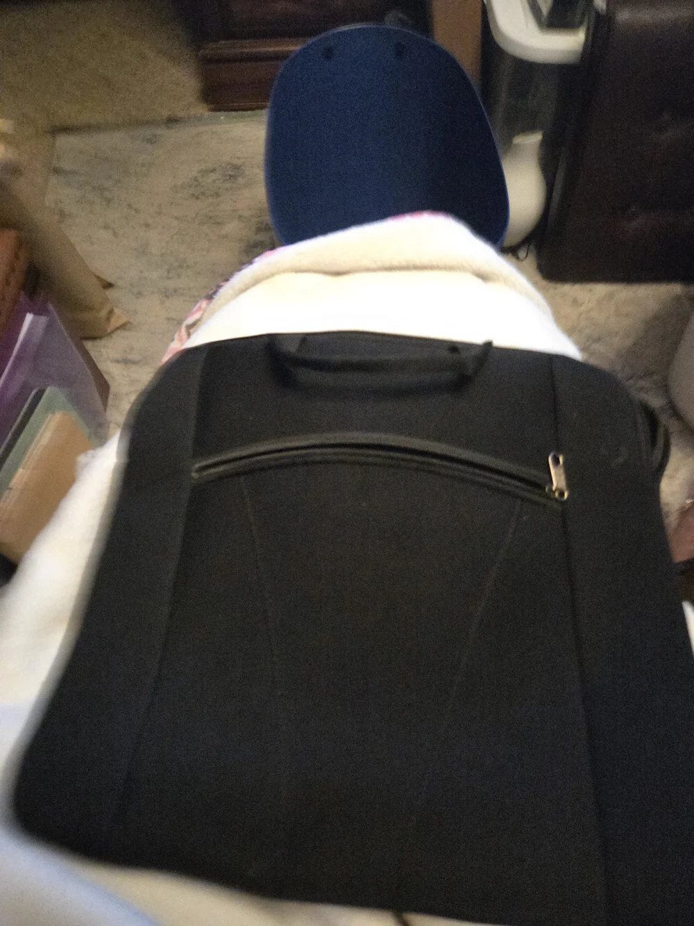Black Laptop Sleeve with Front Zip Pocket